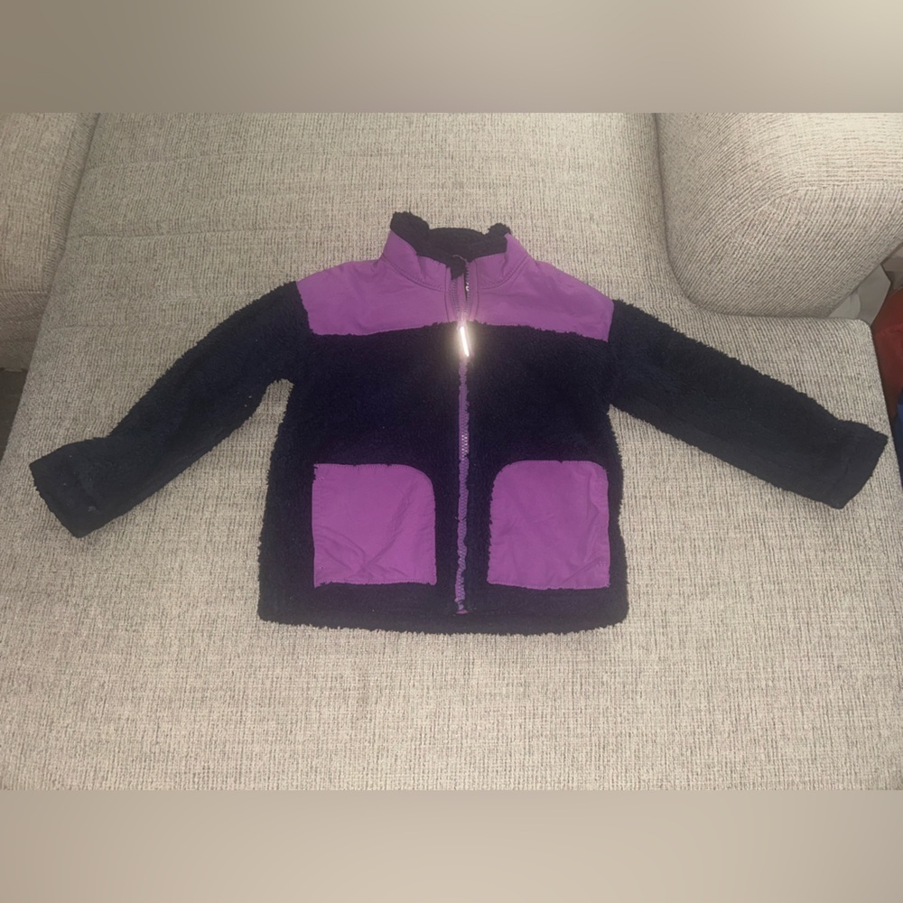 Cat & Jack Purple and Black Kids Puffer Jacket